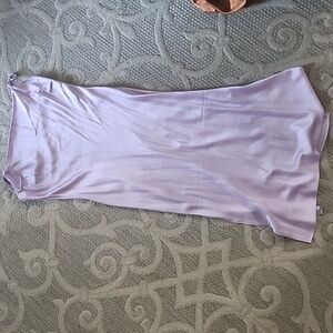 Satin Cowl Neck Midi Slip Dress medium